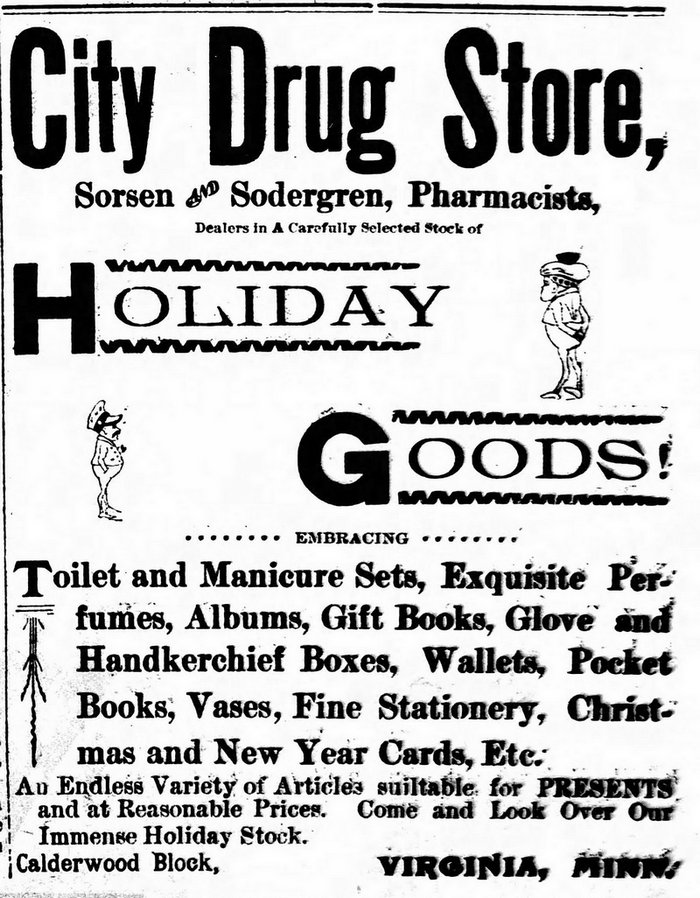 Newspaper ad - <i>The Virginia Enterprise</i>, 07 Dec 1894